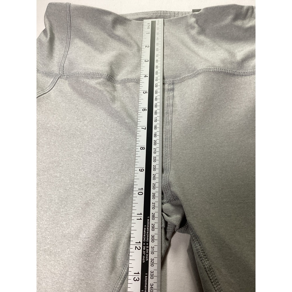 RBX NWT L Gray Capri Leggings Laser Cut Perforated Activewear Tights Athleisure - Picture 5 of 6